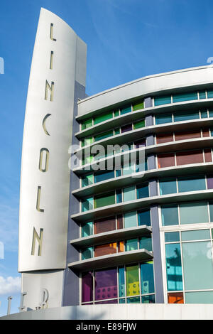 Miami Beach, Florida, Lincoln Road, Kino, Theater, königliche Kinos, Gebäude, Außenansicht, Schild, FL140420002 Stockfoto