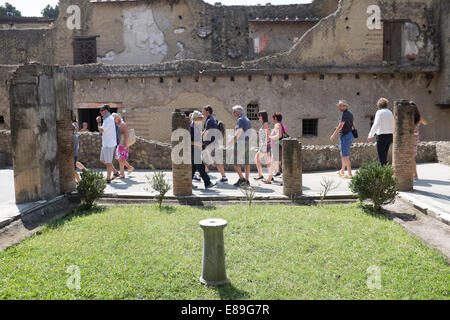 Römische Stadt Herculaneum in der Nähe von Neapel, Italien Stockfoto