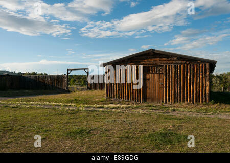 Elk203-6336 Kanada, Alberta, Calgary, Fort Calgary Stockfoto