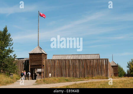 Elk203-6445 Kanada, Alberta, Calgary, Heritage Park historisches Dorf, Hudson Bay Handelsgesellschaft Stockfoto