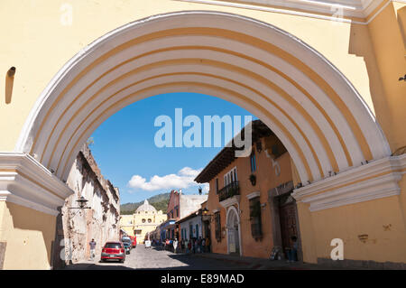 Santa Catalina Arch, Arco de Santa Catalina, Antigua, Guatemala Stockfoto