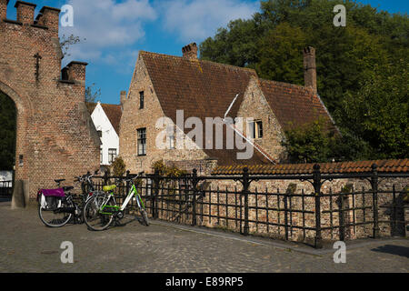 Das Begijnhof in Brügge ein ehemaliges Kloster Stockfoto