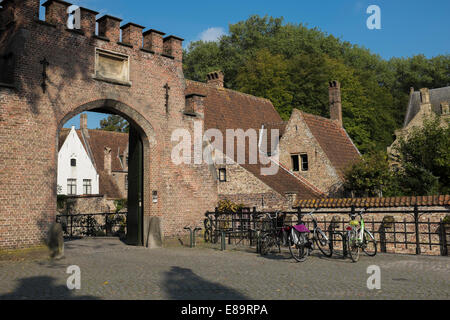 Das Begijnhof in Brügge ein ehemaliges Kloster Stockfoto