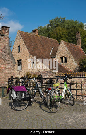 Das Begijnhof in Brügge ein ehemaliges Kloster Stockfoto