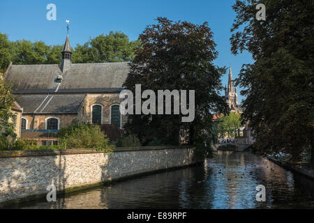 Das Begijnhof in Brügge ein ehemaliges Kloster Stockfoto