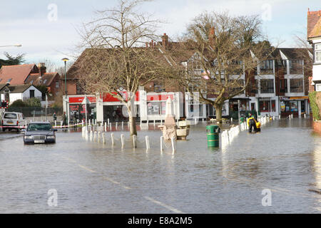 Überschwemmungen in Datchet, Berkshire, UK 2014 Stockfoto