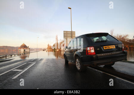 Überschwemmungen in Surrey Stockfoto