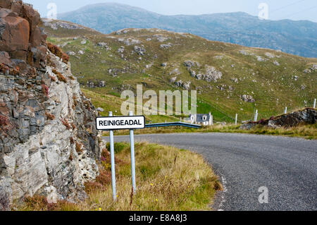 Rèinigeadal war der letzte Küstengemeinde in Großbritannien an das Straßennetz angeschlossen werden. Stockfoto