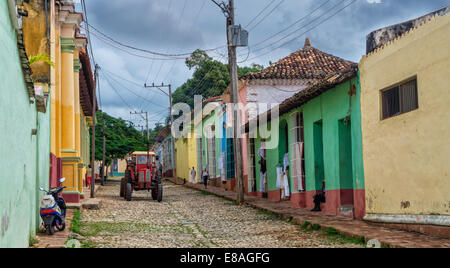 Blick auf Trinidad Street in Kuba, einer der UNESCO-Welterbestätten Stockfoto