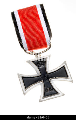 Deutsche Eiserne Kreuz-Medaille (zweiter Klasse - Nachbau) Stockfoto