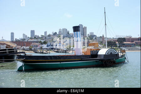 Eppleton Hall Paddel tug ursprünglich aus Newcastle England jetzt in San Francisco Maritime national historischen Park vertäut Stockfoto