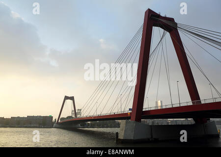 Die Willemsbrug in Rotterdam, Niederlande. Stockfoto