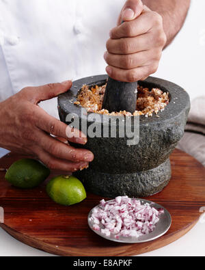 Wie man Curry Schritt 02 Stockfoto