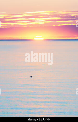 Sonnenuntergang am Meer Stockfoto