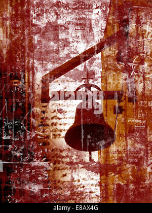 Zusammenfassung Hintergrund - Kirchenglocke Stockfoto