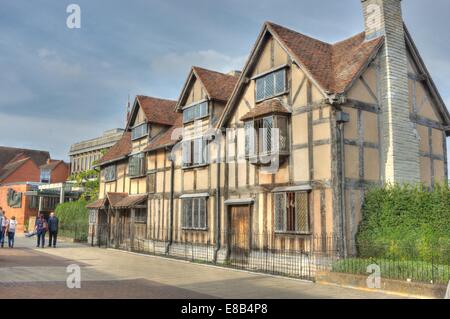 Shakespeares Geburtsort Stratford-upon-avon Stockfoto