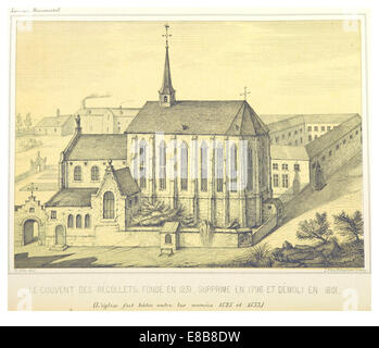 Eine Illustration aus dem Jahr 1860 aus Even, die eine historische oder geografische Kartenzeichnung zeigt und wichtige topografische Details der Region erfasst. Stockfoto