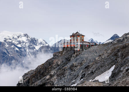 Tibet Hotel oben auf das Stilfserjoch, Südtirol, Italien Stockfoto