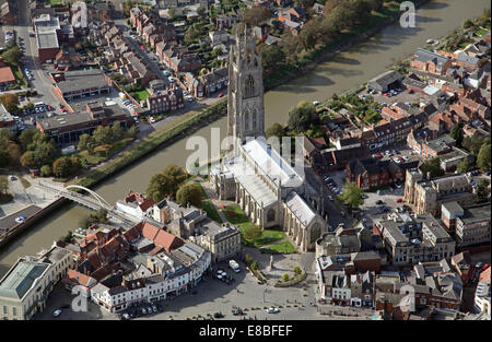 Luftaufnahme der Lincolnshire Stadt Boston, UK Stockfoto