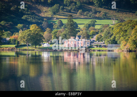 Glenridding House am Ufer des Ullswater, englischen Lake District. Stockfoto