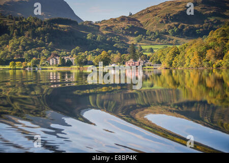 Glenridding House am Ufer des Ullswater, englischen Lake District. Stockfoto