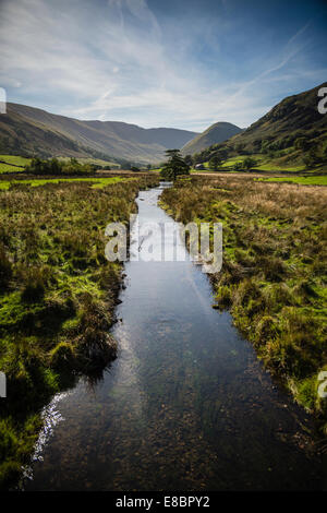 Rampsgill Beck und Howe Korn in Martindale, englischen Lake District, Großbritannien. Stockfoto