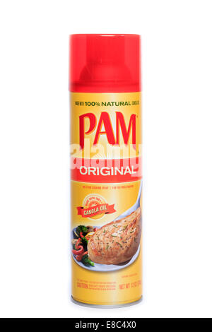 Ein Aerosol kann der original Pam Kochspray Stockfoto