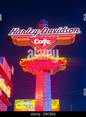 Das Harley Davidson Cafe in Las Vegas strip Stockfoto