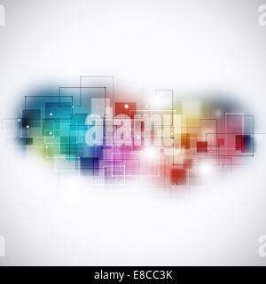 abstrakte Technologie und Business Kommunikation multicolor-Hintergrund Stockfoto