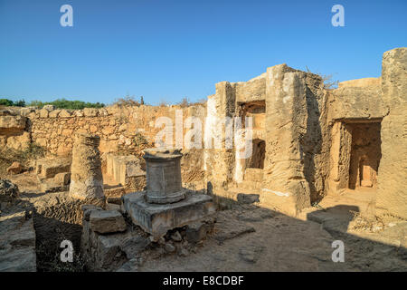 Ruinen der antiken Stadt archäologisches Museum in Paphos auf Zypern Stockfoto