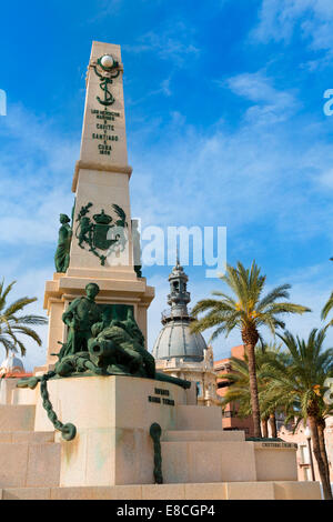 Cartagena Murcia Cavite Helden park Memorial in Spanien Stockfoto