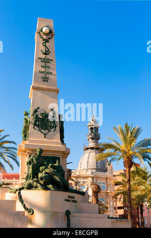 Cartagena Murcia Cavite Helden park Memorial in Spanien Stockfoto