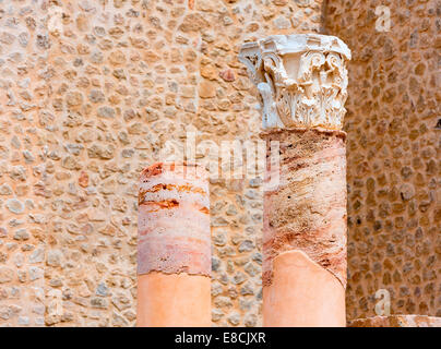 Antiken Säulen in Cartagena römische Amphitheater in Murcia Spanien Stockfoto