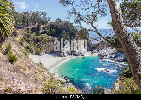 McWay Falls an der Westküste in Kalifornien Stockfoto