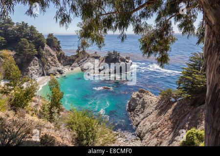 McWay Falls an der Westküste in Kalifornien Stockfoto