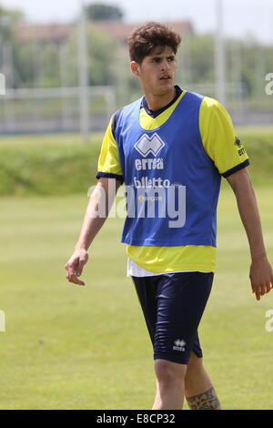 Spieler von Parma F.C., spielt in der Serie A von der italienischen Fußball-Liga, haben eine Ausbildung im Centro Sportivo in Collecchio. Stockfoto