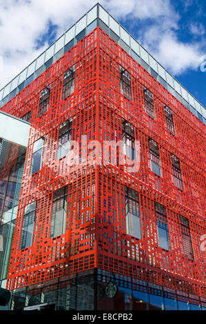 Das Citylabs Gebäude. Büro- und Laborgebäude Platz für Bio-Gesundheits-Unternehmen. Aus Oxford Straße, Manchester, England, Vereinigtes Königreich. Stockfoto