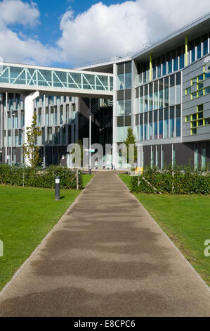 Central Manchester University Hospitals Komplex aus Oxford Straße, Manchester, England, UK Stockfoto