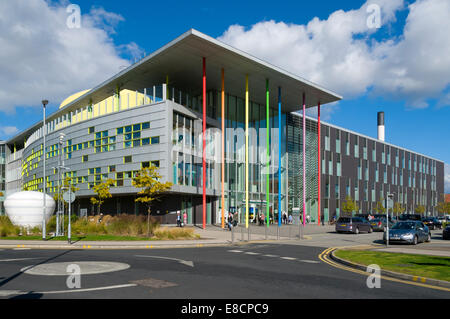 Central Manchester University Hospitals Komplex aus Oxford Straße, Manchester, England, UK. Kinder Krankenhaus Eintritt. Stockfoto