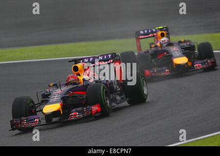 Suzuka, Japan. 5. Oktober 2014. Sebastian Vettel (Red Bull) F1: Japanische Formel 1 Grand Prix in Suzuka Circuit in Suzuka, Japan. Bildnachweis: AFLO SPORT/Alamy Live-Nachrichten Stockfoto