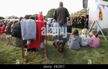 Wald des Dekans, Gloucestershire, UK. 5. Oktober 2014. Gloucestershire Wald Showcase. Jährliche Feinschmecker-Veranstaltung in diesem Jahr mit dem Eichhörnchen-Burger-Herausforderung. Bildnachweis: David Broadbent/Alamy Live-Nachrichten Stockfoto