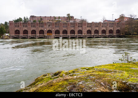 Schweden, Trollhättan. Wasserkraftwerk ist. Stockfoto