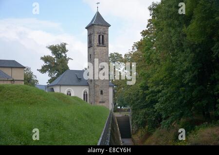 Ausflug auf die Festung Königstein in Sachsen, Deutschland Stockfoto