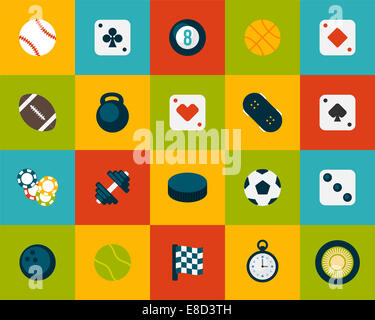 Flache Icons set 12 Stockfoto