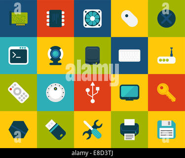 Flache Icons set 13 Stockfoto