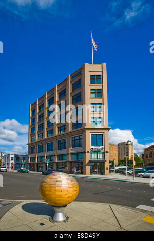 Die Gebäude auch bekannt als The Flatiron Building von Bellingham Hamilton war der erste "Wolkenkratzer" in Bellingham gebaut 1908 Stockfoto