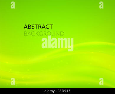 Abstrakten grünen Hintergrund mit weichen Linien Stockfoto