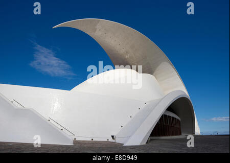 Auditorio de Tenerife, Architekt Santiago Calatrava, di Santa Cruz Tenerife, Teneriffa, Kanarische Inseln, Spanien Stockfoto