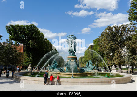 Carpeaux Brunnen oder Fontaine des Quatre-Parteien-du-Monde, 6. Arrondissement, Avenue de Observatoire, Paris, Frankreich Stockfoto