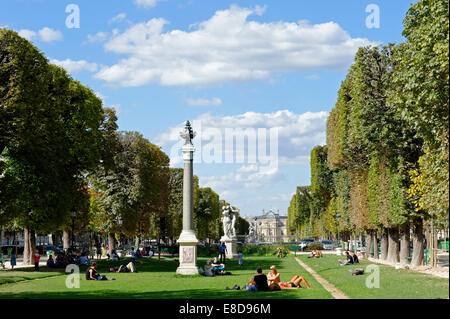 6. Arrondissement, Jardin du Luxembourg, Quartier Latin, Avenue de Observatoire, Paris, Frankreich Stockfoto